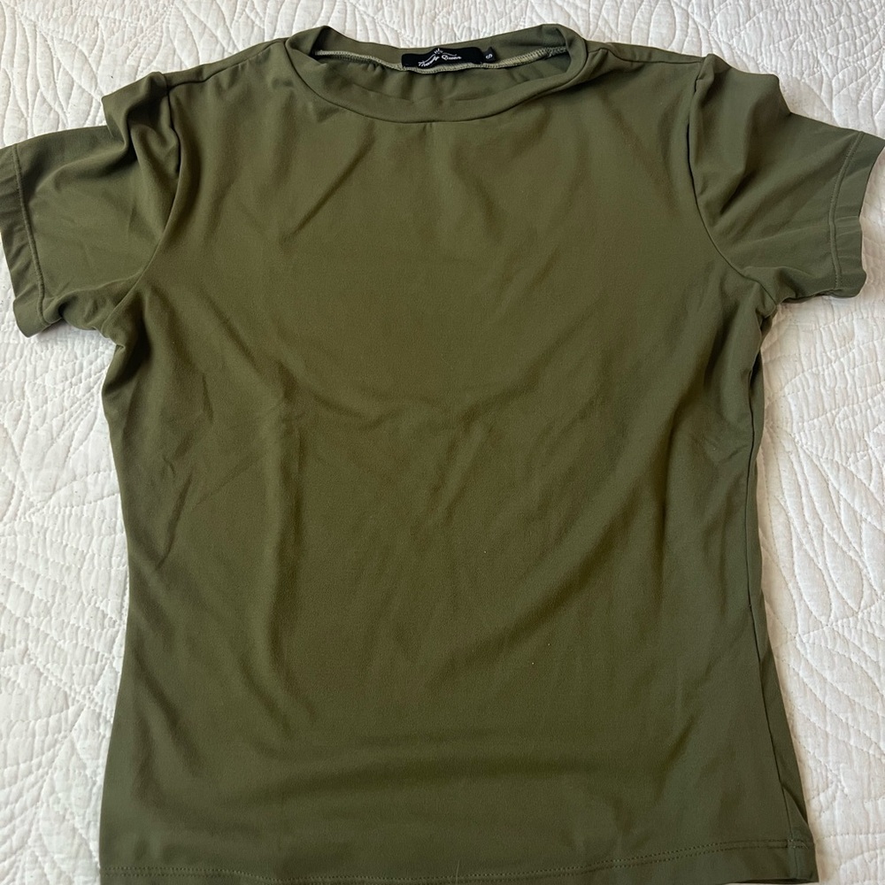 Olive Green Short Sleeve Women's Tee